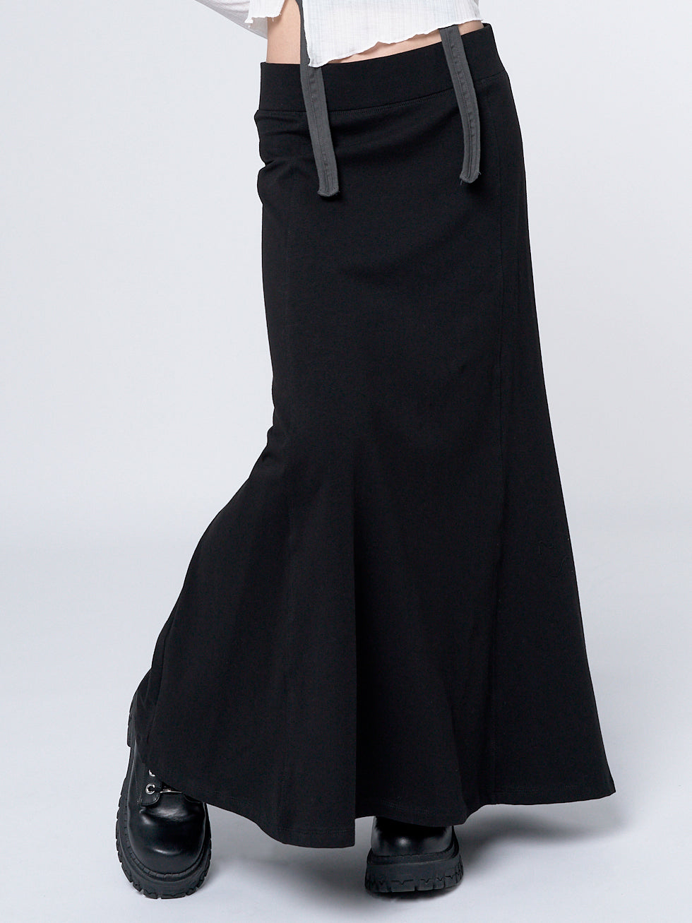 Aria Black Tulle Maxi Skirt