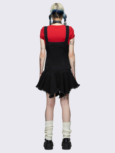 Claire Black Denim Mini Dress
