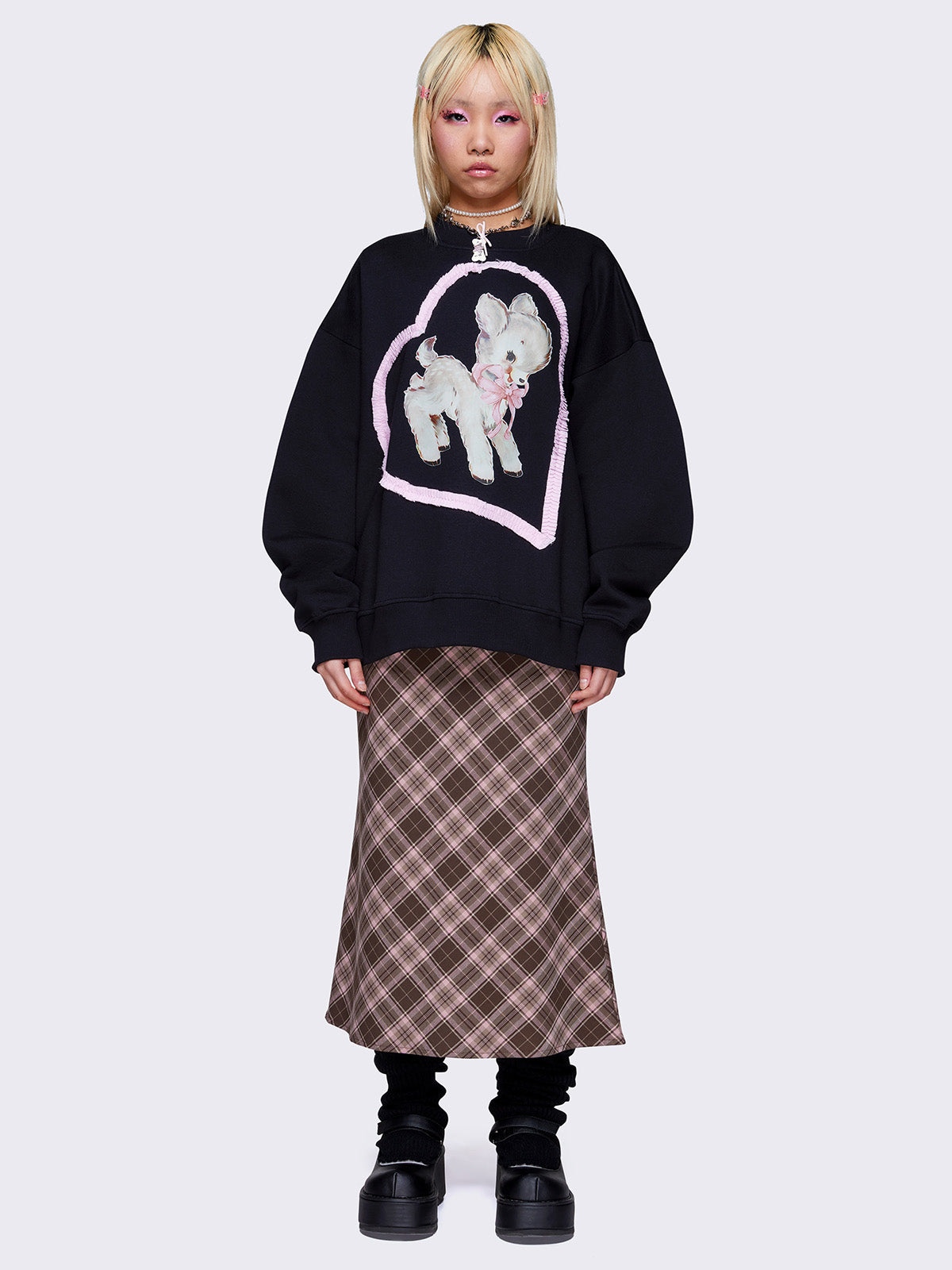 Lamb Supremacy Ruffled Sweatshirt