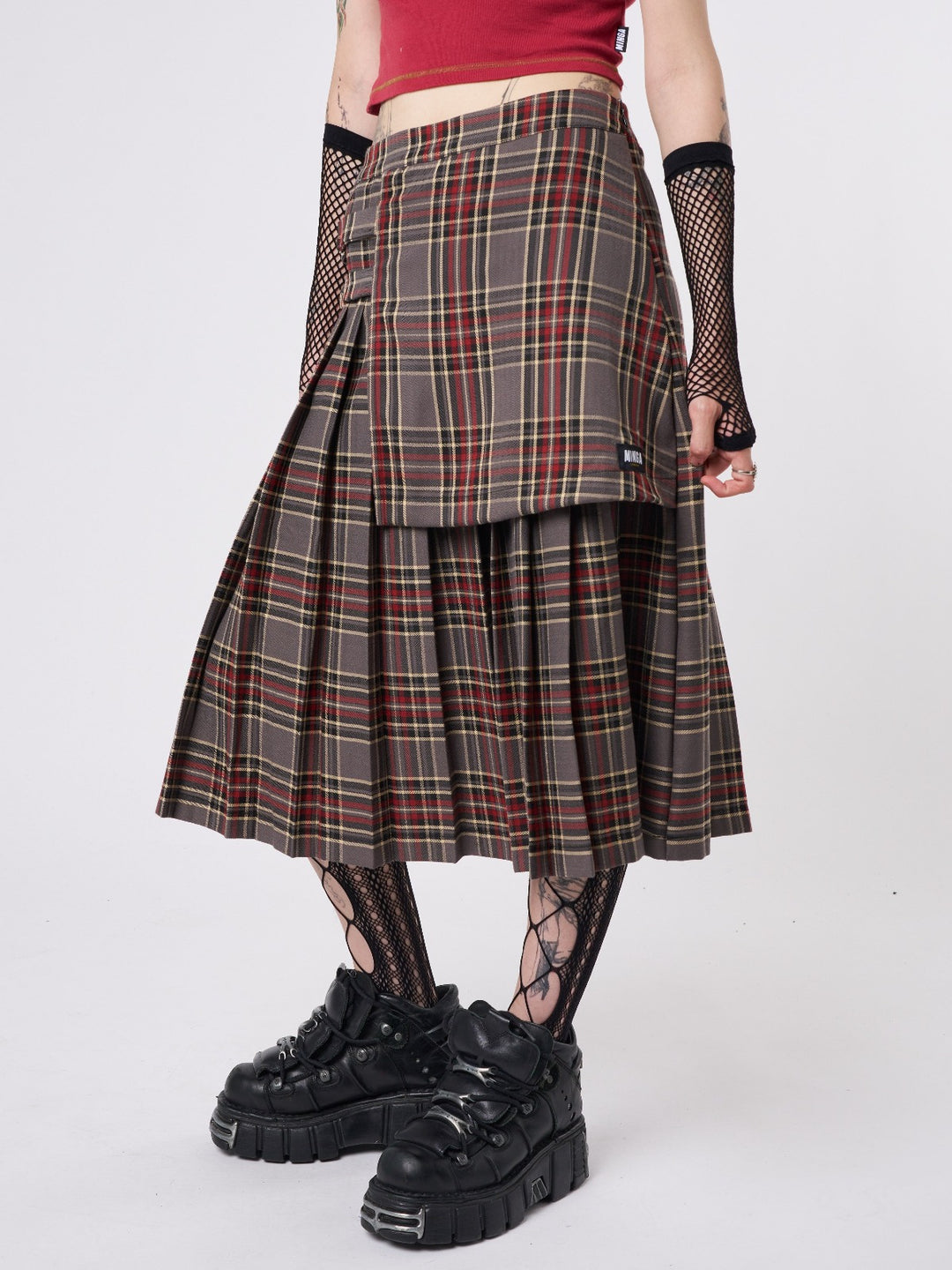 Plaid pleated skirt 60 best sale