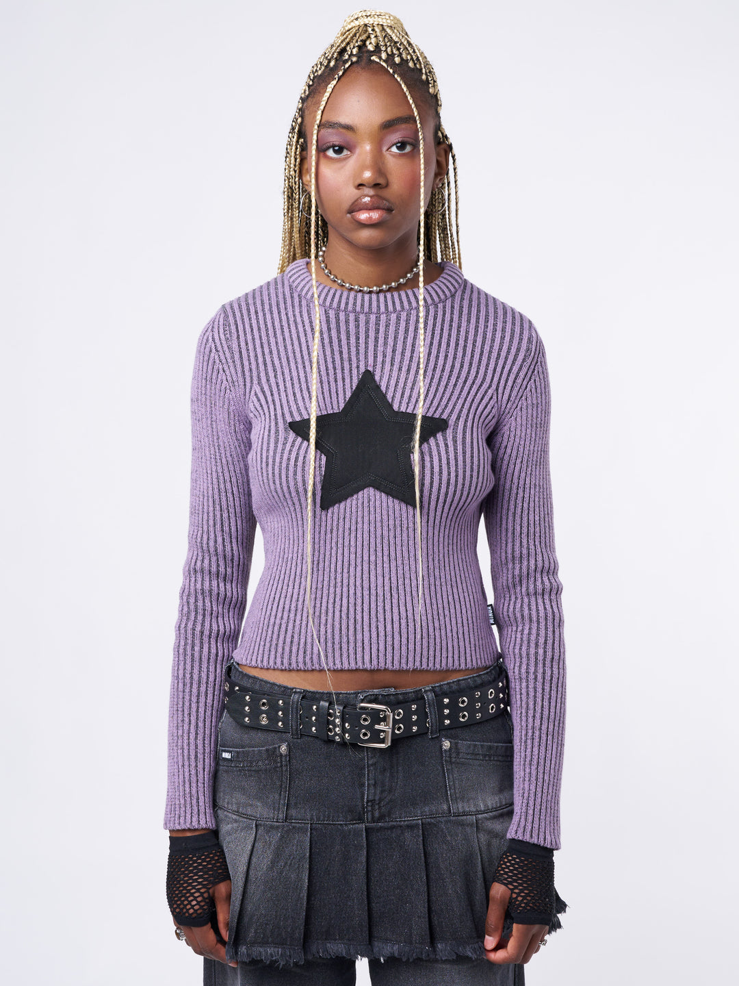 Lilac knitted jumper best sale