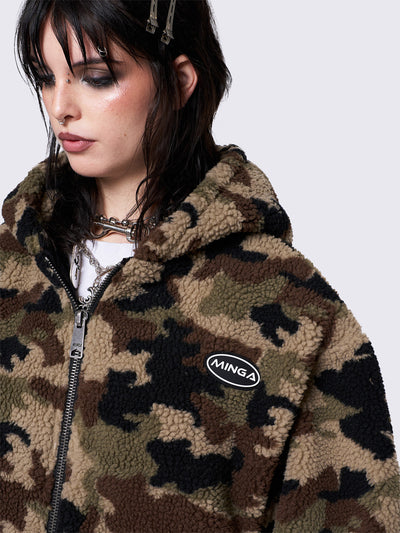 Camo Borg Jacket