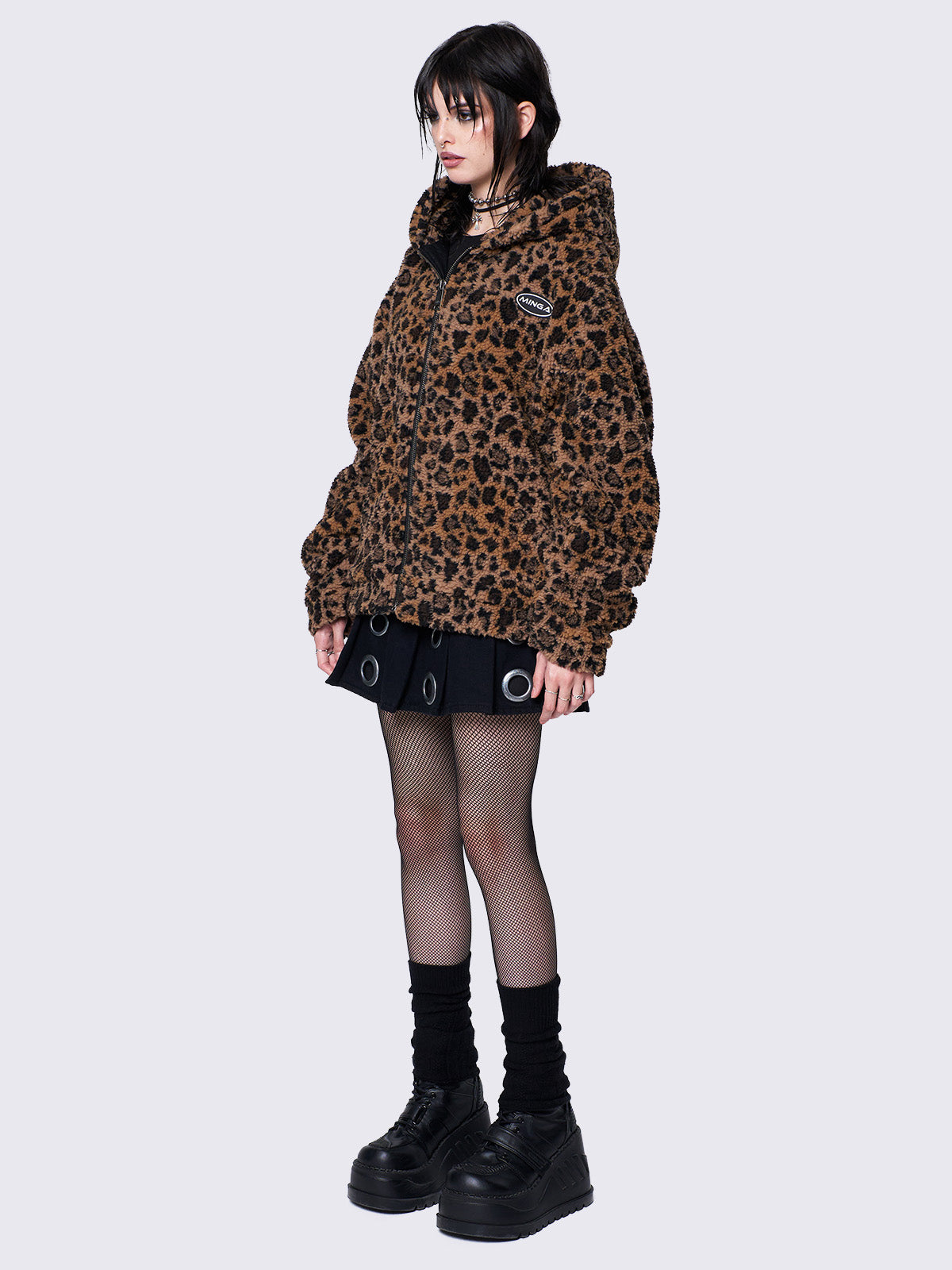 Leopard Borg Jacket