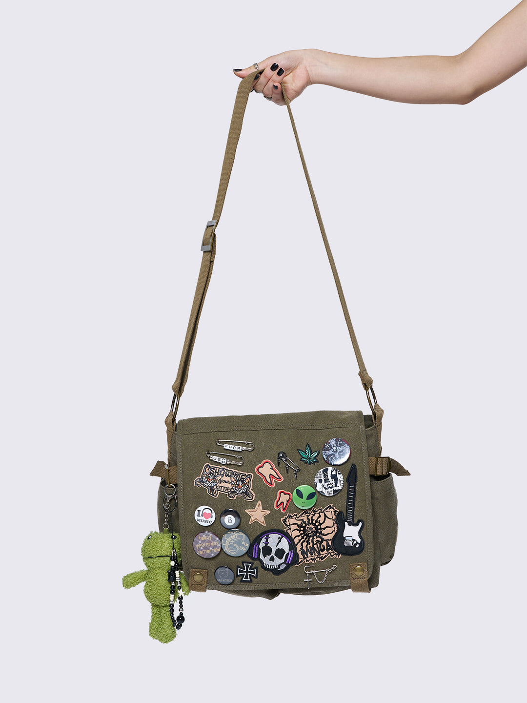 Canvas Casual on sale Messenger Bag CM07GRN